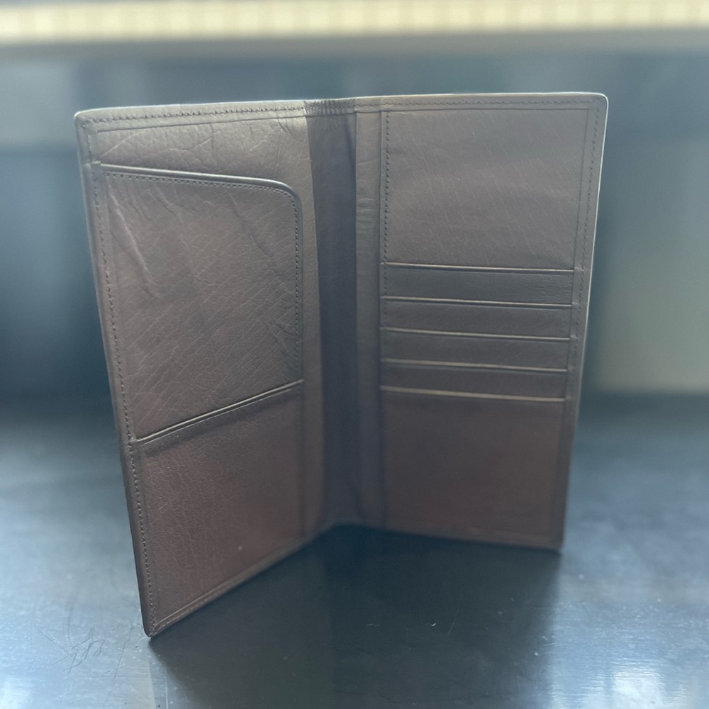 Rare Coach Vintage Brown Leather Bifold Wallet